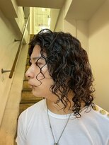 シアンメンズ 矢場町(CYAN MEN'S) メンズスパイラルパーマ×ロングヘア