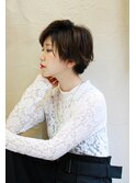 【TonukoaRua】透け感たっぷり！マットグレージュショート☆