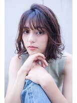 オースティン 錦糸町(AUSTIN)&nbsp;AUSTIN バレイヤージュ×大人カワイイくせ毛風ミディ