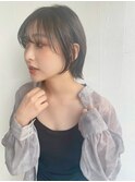 【BAYROOM横浜】ソフトウルフショート×ダークグレージュ