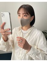 トレス(TRESS)&nbsp;切りっぱなしボブ　ミニボブ　ダークグレージュ