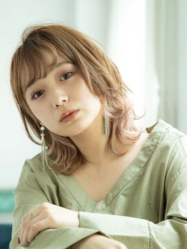 ロンド レグリーズ 立川(Lond leglise) ゆるまきがかわいい外ハネベージュミディ