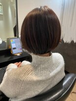 丸みショート　センターパート