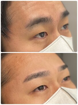 ハチマルハチ 新宿(808) 韓流水平ストレート眉^_^