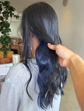 フープヘアー(HOOP.HAIR) インナーブルー
