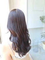ラフランクリー(la frankly)&nbsp;ウェーブヘア/シアベージュ/バングカラー/シースルーバング