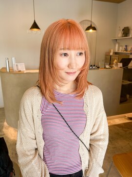 ミュゼリーブル(Musee libre) *オレンジベージュ/オレンジカラー/レイヤーカット