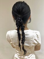 バイオレットジェム(Violet`jem)&nbsp;結婚式お呼ばれヘアアレンジ　編みおろしヘア　ヘアセット