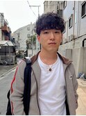 立川/メンズ/メンズカット/波巻きパーマ/センター