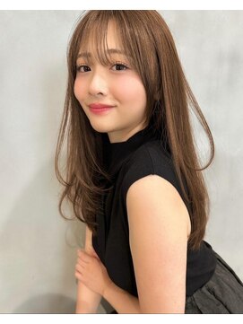 プアメリア 名古屋(Puamelia) ブリーチなし 前髪縮毛矯正 髪質改善 レイヤー 艶髪