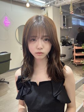 ヒョンミョン ライズバイレボ 取手店(hyon myon/RISE by REVO) レイヤーカット/デザインカラー/オリーブベージュ[取手/取手駅]