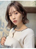 ザクザクレイヤーカット巻き方簡単ミディアムロング韓国渋谷