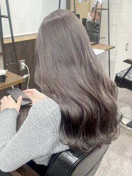 ルクスバイアフィナー(Luxo by Afinar) シルバーラベンダーグレージュ/韓国風ヨシンモリ/ハイトーン