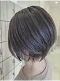 大人マッシュショート丸みショート黒髪ショートベリーショート