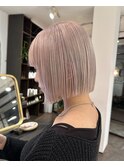 ミニボブ×ハイトーンブリーチ