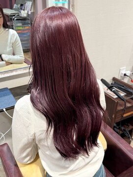 ソレイユトウキョウシブヤ(SOLEIL TOKYO shibuya) ロング髪質改善カシスレッド