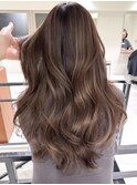 レイヤーカット白髪ぼかしハイライトダブルカラーインナーカラー