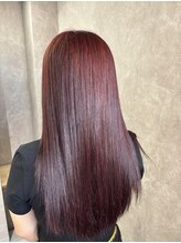 ウル バイ ドット(ulu by dot.)&nbsp;【かがみ】ダークレッド/ボルドーレッド/ブリーチなしダブルカラ