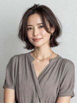 クララ バイ マニスオブヘアー(CLALA by Manis of hair) 白髪ぼかしカラー/髪質改善/外はねボブ/大人女性