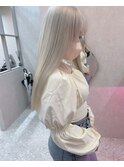 小顔/抜きっぱなしブロンド /シャドールーツ/オリーブグレー 