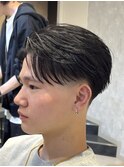 センターパート/フェザーショート