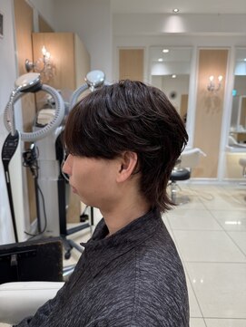 アッシュ 中目黒店(Ash) フェザーパーマ×シースルーウルフ