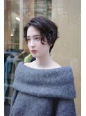 顔周りレイヤーカットくびれヘアミルクティーベージュカラー韓国