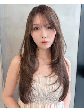 ロンドルーチェ 心斎橋(Lond luce) ダークパープル×ナチュラルショート［髪質改善/縮毛矯正］