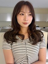 ユニバイリサ 天神大名店(uni by risa)&nbsp;アッシュベージュ ヨシンモリ ロングヘア レイヤーカット