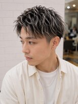 オラ ボーテ(Aura Beaute)&nbsp;人気ハイライトデザインカラー ブリーチメッシュ ハイライト
