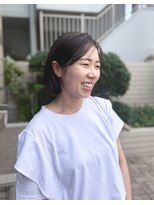 スーリール 福岡別府店(Sourire) ぱっつんライン×軽やかボブ
