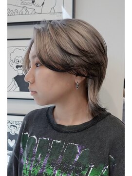 ウーズ ハラジュク(Ooze.HARAJUKU) ハッシュカットグレージュデザインカラーツートーンカラー原宿