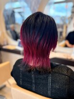 ヘアショップエヌアンドエー 久喜 栗橋店(hairshop N&A)&nbsp;【ショート】インナーカラーで抜け感マゼンタショート