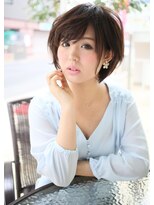 アニモ 吉川店(animo)&nbsp;+animo+ 耳かけがカワイイ♪sweetな大人ボブa