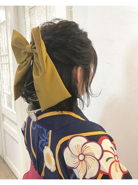 ヴァンクシー バイ ルナ(VANKCY by Luna) ヘアセット ヘアアレンジ ボブ 袴 着付け メイク 小顔 前髪