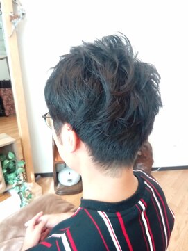 バーバー美容室 モーニング(morning) ナチュラルなアシメ