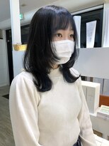 クレーチェ(CRECE)&nbsp;ウルフカット/フェイスフレーミング/ブルーカラー◎20代30代