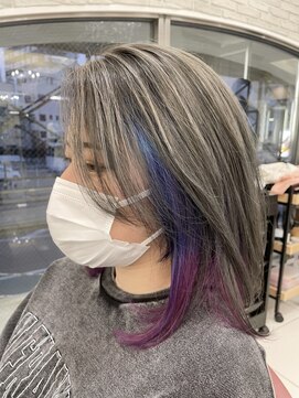 クオリス 赤塚店(QUALIS) 10代20代大人かわいいグレージュインナーグラデーションカラー