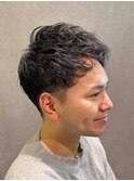 ツーブロックショート