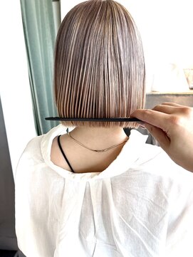ヘアーエスクールシーユー 枚方T-SITE店(hair S.COEUR×Cu) 切りっぱなしボブ/ぱつっとボブ/ぷつっとボブ/韓国ボブ