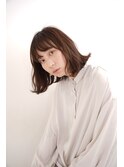 大人可愛い20代30代40代50台小顔ウルフ切りっぱなしゆるふわボブ