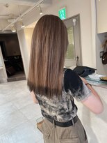 キャンバス バイ ネオリーブ 横浜西口(Canvas by neo.)&nbsp;エンドカラー ミルクティーベージュ デザインカラー ブリーチ