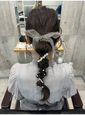 タイトな崩れにくいヘアセット☆