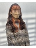 インナーカラーオレンジ