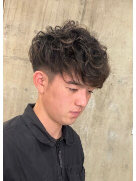 ヘアカロン 熊本本店(Hair CALON) メンズカットスペインカールツイストスパイラルパーマハイライト