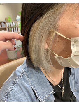 ディードットログ 大和西大寺店(D.Log) イヤリングカラー　ホワイトベージュ　奈良　大和西大寺