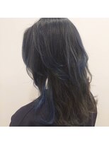 ヘアーマルシェ(hair marche)&nbsp;インナー×ハイライト×ブルー