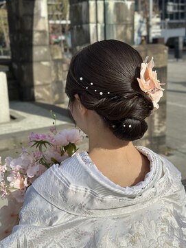 ワァームブライダル(Wa-fam Bridal) ロングヘアセット/和装シニヨンヘア