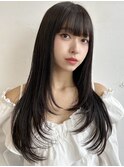 〈藤間〉ハッシュカット/韓国レイヤー/レイヤーカット/暗髪