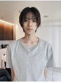 ■メンズボブ/フェザーパーマ／MEN’S HAIR/ブルーブラック